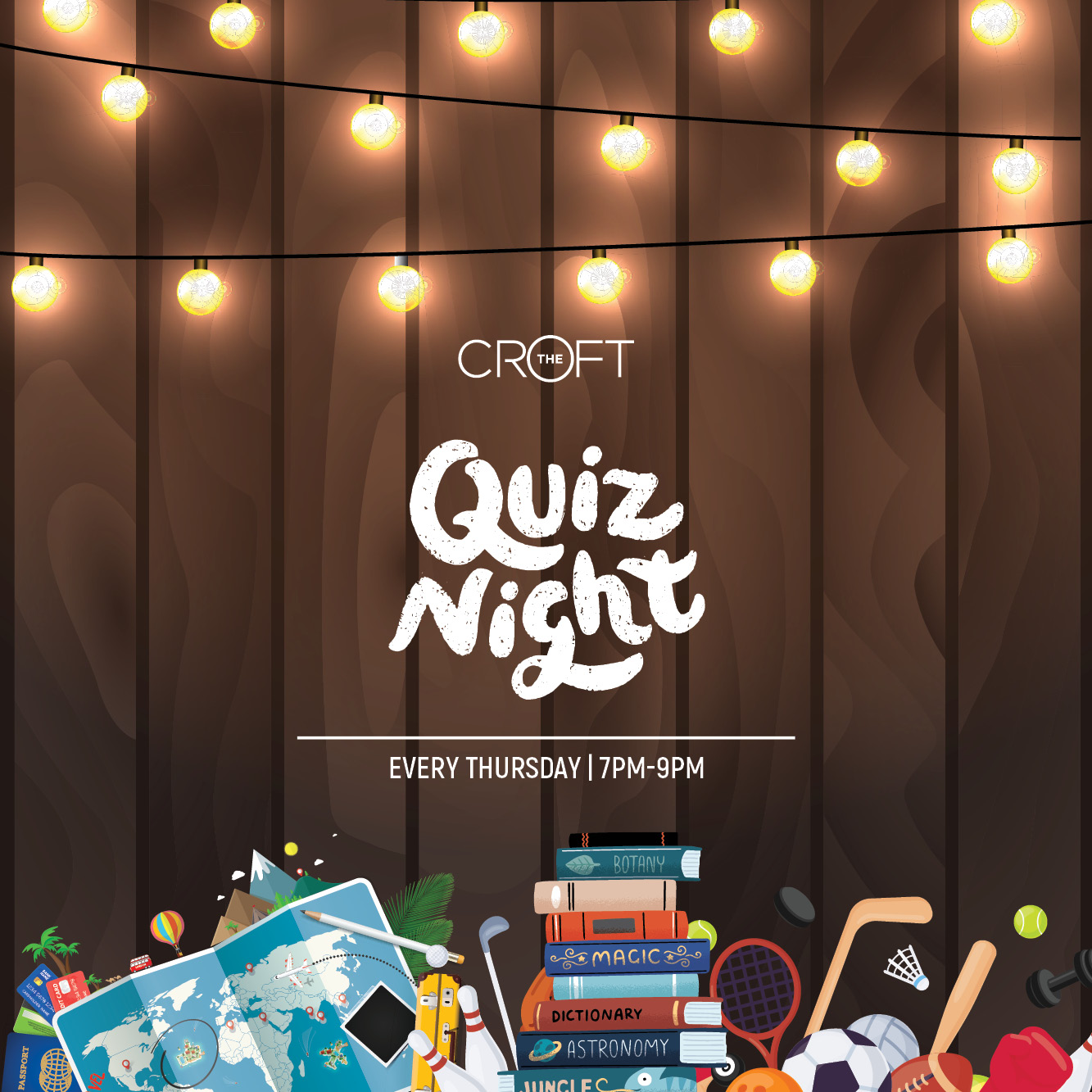 Quiz Night with Ciaran Fox at The Croft on Thursday 18th April 2024 in The Croft