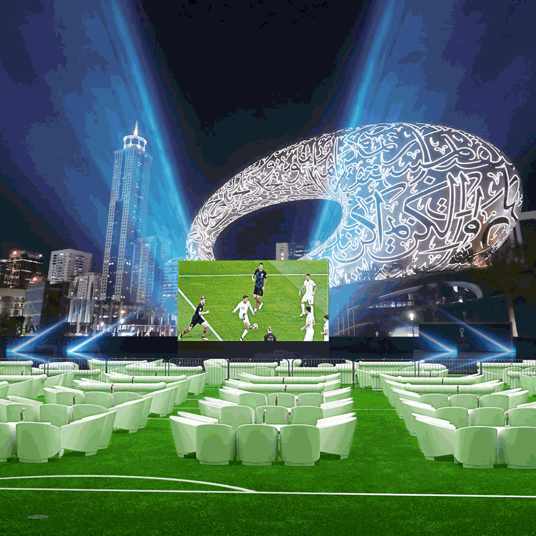 Fifa Fan zone at Jumeirah Emirates Towers on Wednesday 14th December